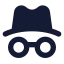 Anonymous icon with stroke standard style