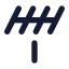 Antenna icon with solid rounded style