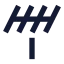Antenna icon with solid sharp style