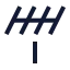 Antenna icon with stroke sharp style