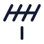 Antenna icon with stroke standard style