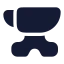 Anvil icon with solid rounded style