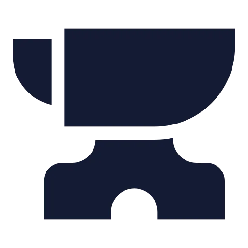 Anvil Icon in Solid Sharp style