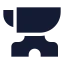 Anvil icon with solid sharp style