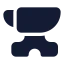 Anvil icon with solid standard style