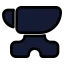 Anvil icon with solid standard style