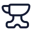 Anvil icon with stroke rounded style