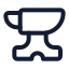 Anvil icon with stroke standard style