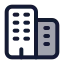 Apartment icon with duotone standard style