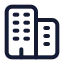 Apartment icon with stroke standard style