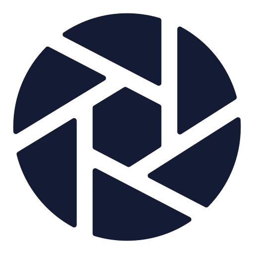 Aperture Icon in Solid Rounded style
