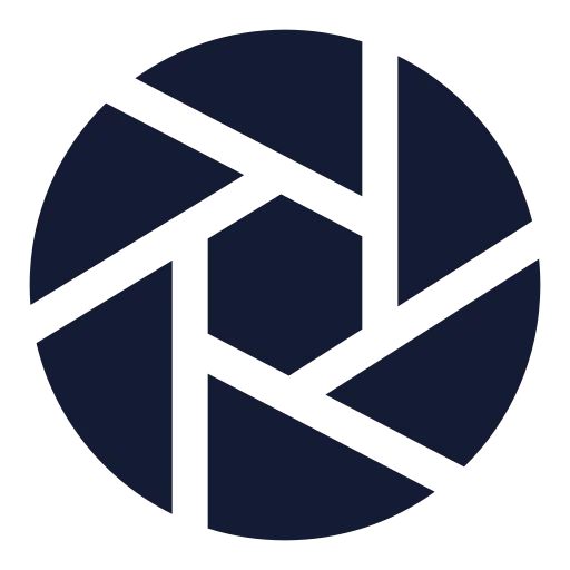 Aperture Icon in Solid Sharp style