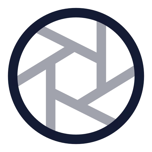 Aperture Icon in Twotone Rounded style