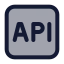Api icon with duotone standard style