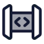 Apigateway icon with duotone rounded style