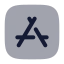 Appstore icon with bulk rounded style