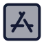 Appstore icon with duotone standard style