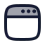 Appwindow icon with duotone rounded style