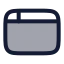 Appwindow icon with duotone rounded style