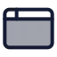 Appwindow icon with duotone standard style