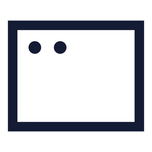 App Window Mac Icon in Stroke Sharp style