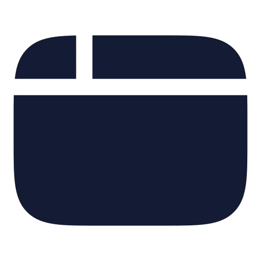 App Window Icon in Solid Rounded style