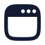 Appwindow icon with solid rounded style