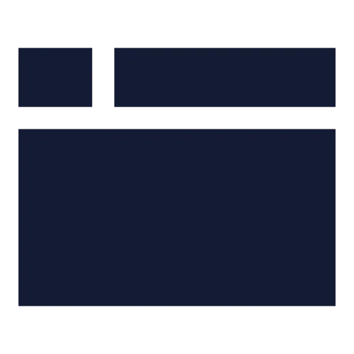 App Window Icon in Solid Sharp style