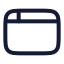 Appwindow icon with stroke rounded style