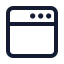 Appwindow icon with stroke standard style