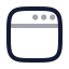 Appwindow icon with twotone rounded style
