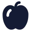 Apple 01 icon with stroke standard style