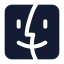Applefinder icon with solid standard style