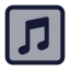 Applemusic icon with duotone standard style