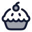 Applepie icon with duotone rounded style