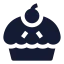 Applepie icon with solid sharp style