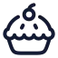 Applepie icon with stroke rounded style