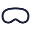 Applevisionpro icon with stroke rounded style