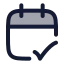 Appointment icon with duotone rounded style