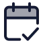 Appointment icon with duotone standard style