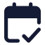 Appointment icon with solid standard style