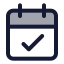 Appointment icon with duotone standard style