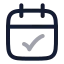 Appointment icon with twotone rounded style