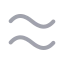 Approximatelyequal icon with duotone rounded style