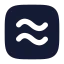 Approximatelyequalsquare icon with solid rounded style