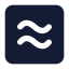 Approximatelyequalsquare icon with solid standard style