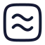 Approximatelyequalsquare icon with stroke rounded style