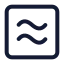 Approximatelyequalsquare icon with stroke standard style