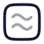 Approximatelyequalsquare icon with twotone rounded style