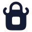 Apron icon with solid rounded style